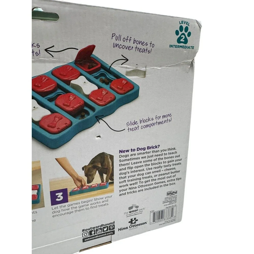 Dog Treat Puzzle‎ Outward Hound 20 Hidden Treat Compartments Skill Level 2